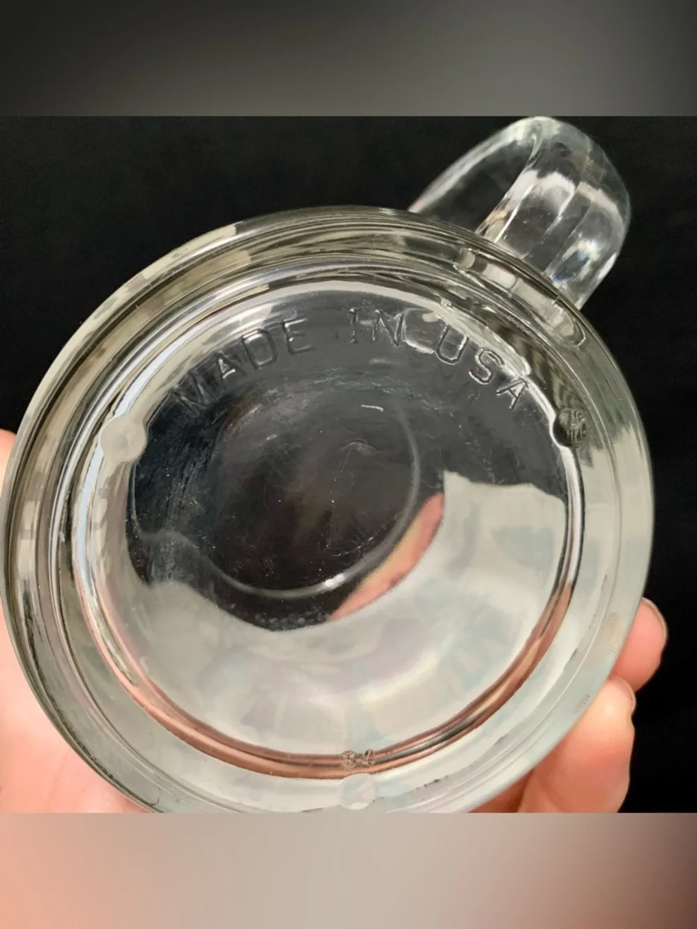 🔍(4) MADE IN USA CHRISTMAS WINTER VILLAGE GLASS MUGS — HORSE & SLEIGH